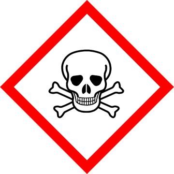 Gefahrensymbol giftig / sehr giftig