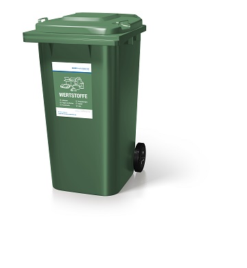 Wertstofftonne grüne Tonne